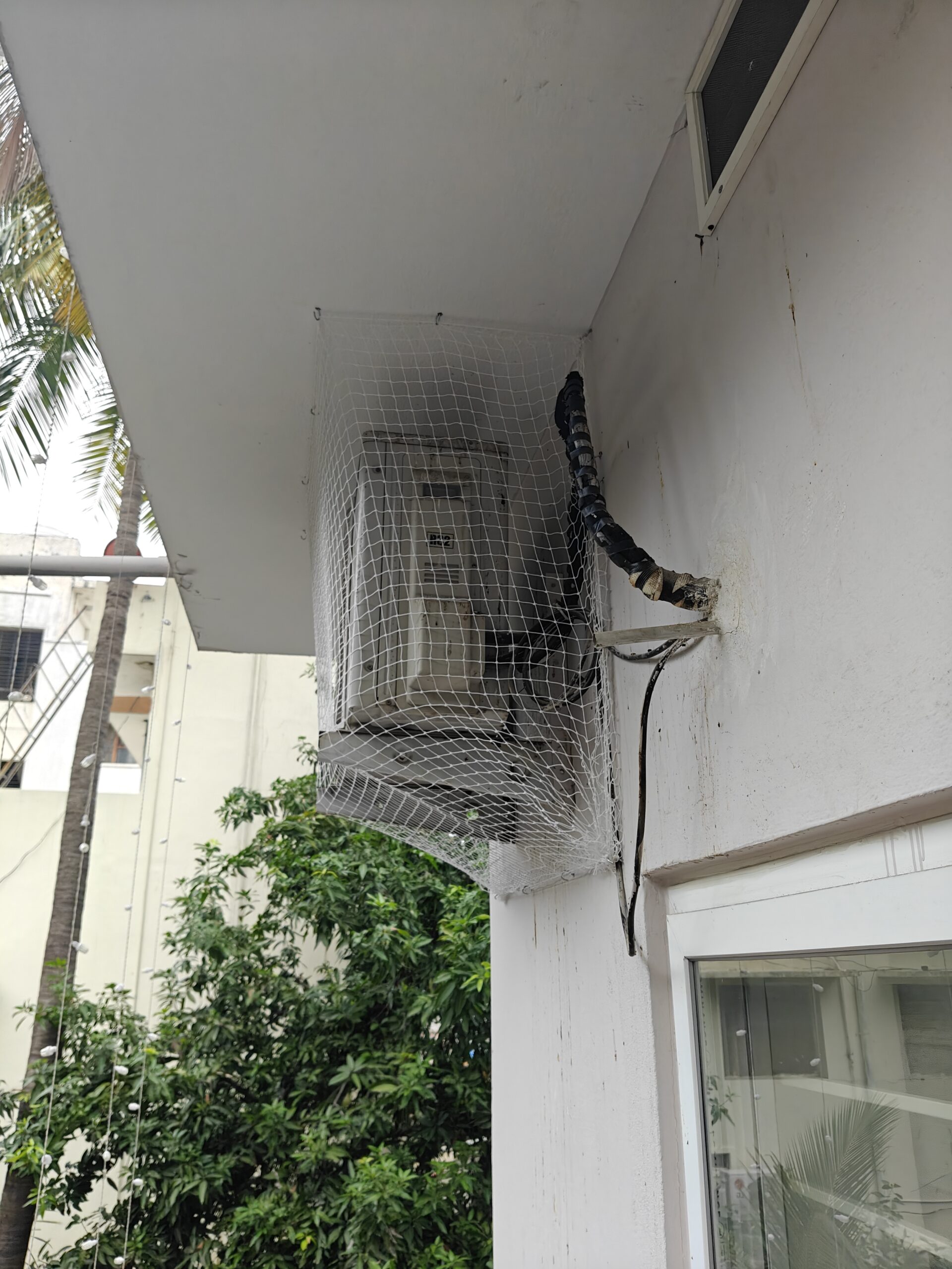 AC Outdoor Unit Pigeon Safety Nets Chennai