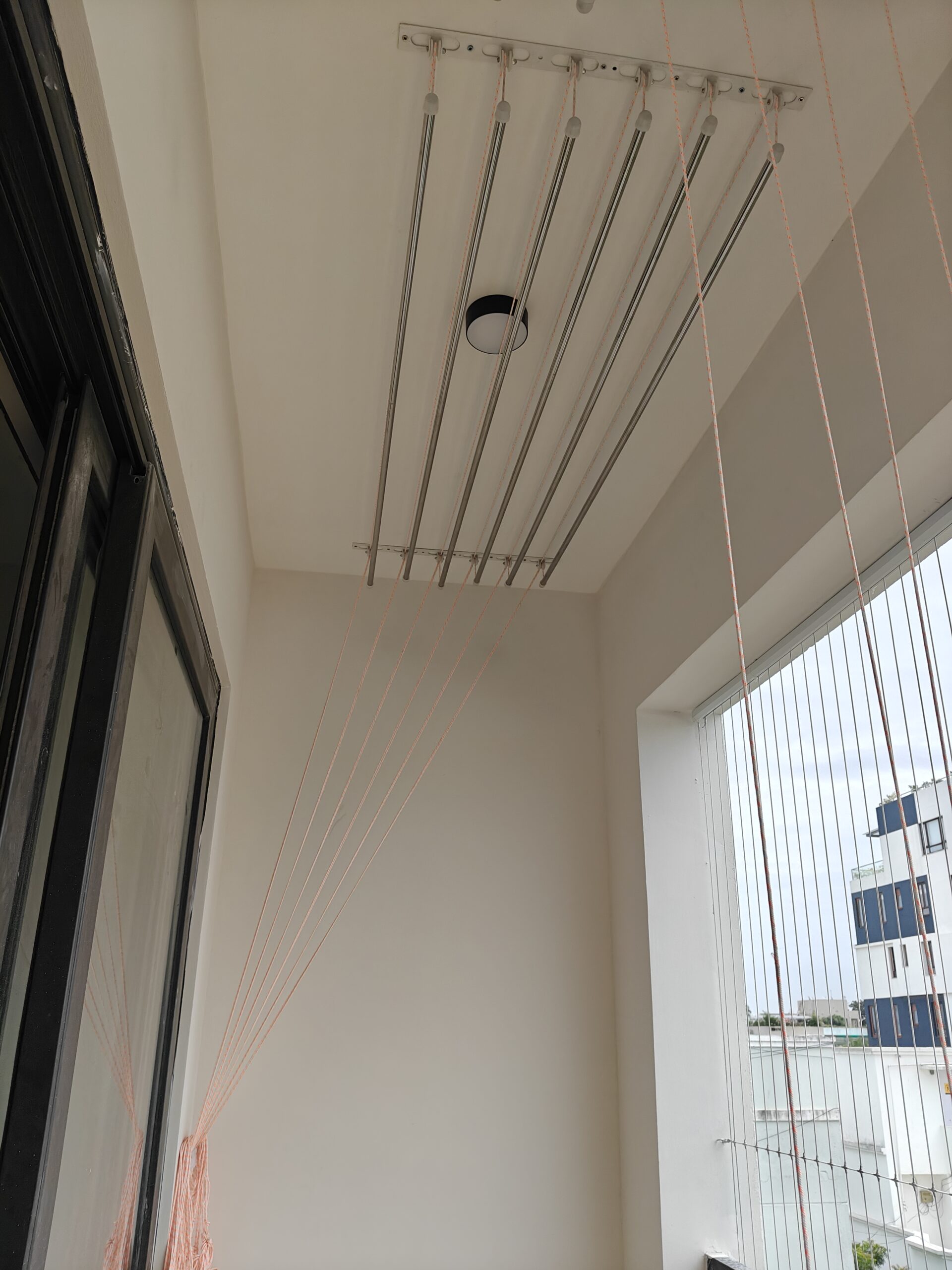 Cloth Hangers in Chennai installed in an apartment balcony
