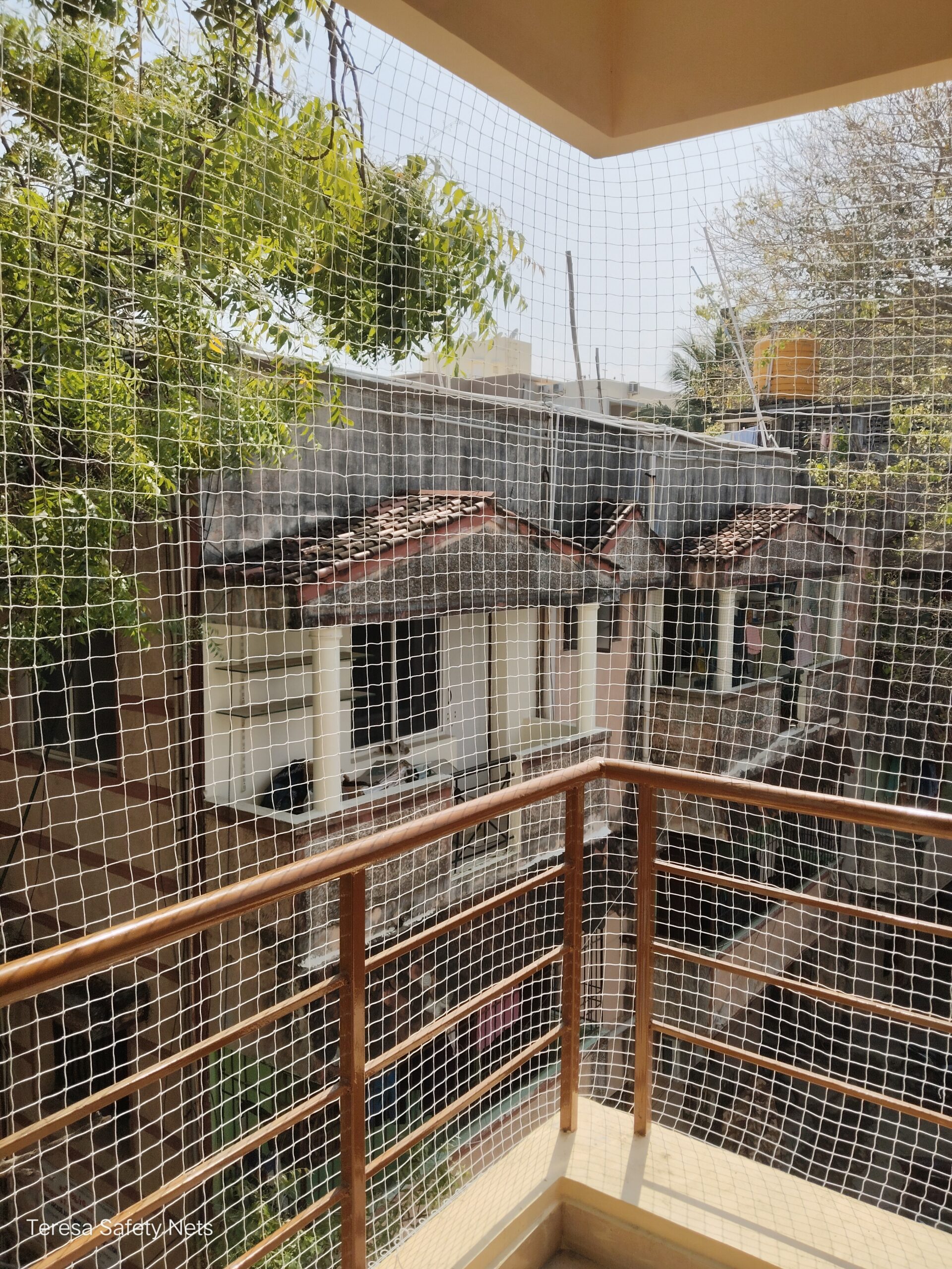 Balcony safety nets in Chennai apartment